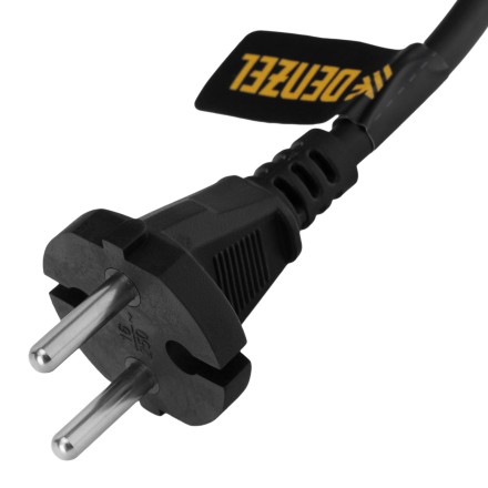 Шнур сетевой Denzel Energy Series, ПВС, 3 м, 2 x 1,5 мм, с неразборной вилкой, черный, 3 м, 37673 купить в Надыме