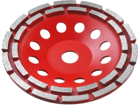 Чашка алмазная шлифовальная по бетону ЗУБР "МАСТЕР" сегментная двухрядная, 180мм 33376-180 купить в Надыме