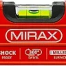 Уровень коробчатый усиленный MIRAX, фрезерованная поверхность, утолщенный профиль, 3 противоударных ампулы (1 поворотная на 360 град), с ручками, 80 см 34603-080 купить в Надыме