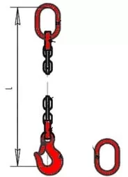 Строп цепной одноветвевой 1СЦ 8 т  L=5.5 м 8 кл купить в Надыме