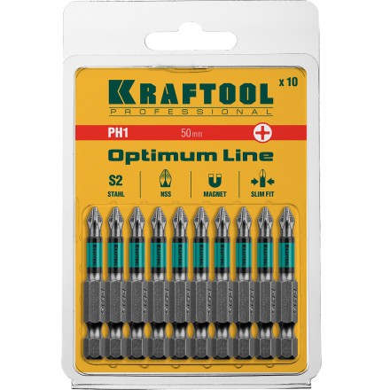 Биты KRAFTOOL OPTIMUM PH 26122-1-50-10 купить в Надыме