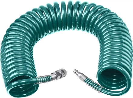 Воздушный спиральный шланг KRAFTOOL с фитингами рапид 8х12 мм 06590-15 купить в Надыме