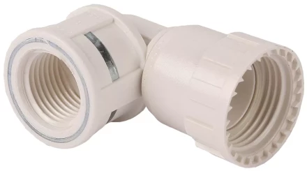 Переходник угловой 90° ЗУБР "ШиреФит" "накидная гайка - внутренняя резьба", 20мм-1/2" 51484-20-1/2 купить в Надыме