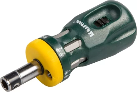 Набор KRAFTOOL Отвертка "BIT LOCK" реверсивная с битами, 12-в-1 26161-H13 купить в Надыме