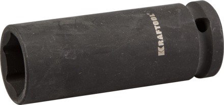 Торцовая головка KRAFTOOL &quot;INDUSTRIE QUALITAT&quot; ударная, удлиненная (1/2&quot;), FLANK, Cr-Mo, фосфатированная, 21 мм 27942-21_z01 купить в Надыме