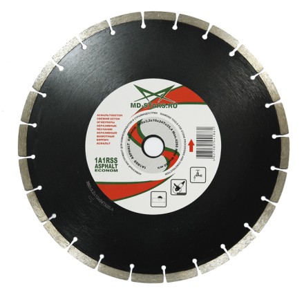 Диск алмазный 1A1RSS ASPHALT MD-STARS 400*3,5*10*28T*25,4 mm купить в Надыме