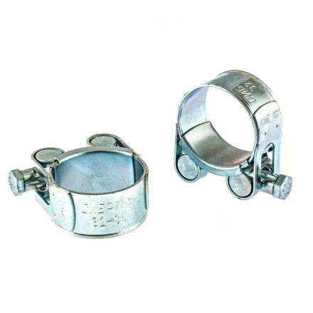 Хомуты металлические силовые 32-35 мм ширина 20 мм шарнирный W1 2 шт Сибртех 47519 купить в Надыме