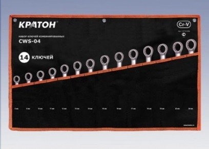 Набор ключей комбинированных Кратон CWS-04 14 пр. 2 27 03 004 купить в Надыме
