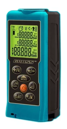 Дальномер лазерный Kompakt 70, от 0,05 до 70 метров, функц. Пифагора, площадь, объем, таймер  GROSS 38001 купить в Надыме