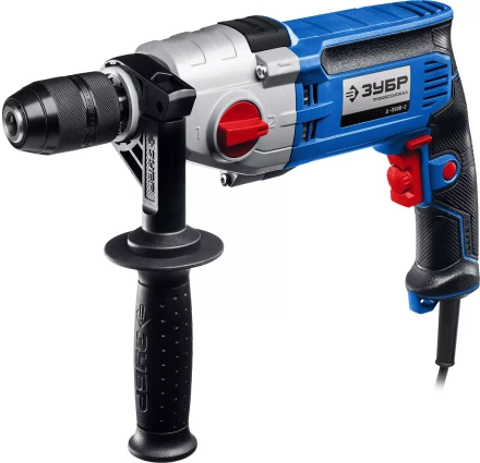 ЗУБР 900 Вт, 13 мм, безударная дрель, 2-скоростная, мет. корпус, Профессионал (Д-П900-2) купить в Надыме