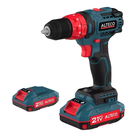 Бесщеточная аккумуляторная ударная дрель-шуруповерт ALTECO CID 21-45 BL X2 78080 купить в Надыме