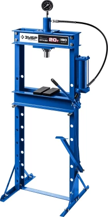 ЗУБР ПГН-20, 20 т, гидравлический пресс с гидронасосом и манометром, Профессионал (43072-20) купить в Надыме