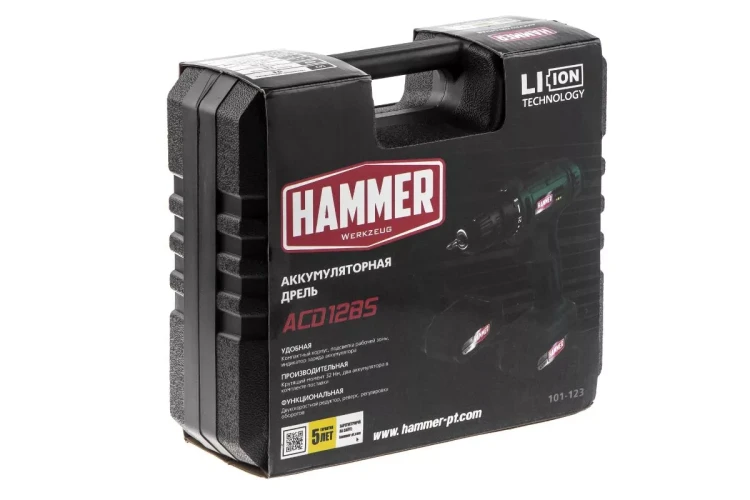 Дрель аккумуляторная HAMMER ACD12BS купить в Надыме