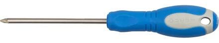 Отвертка ЗУБР, Cr-V сталь, трехкомпонентная рукоятка, цветовая индикация типа шлица, PZ №1, 100мм 25253-1-100 купить в Надыме