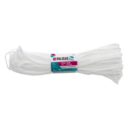 Шнур бельевой полипропиленовый с сердечником, 3 мм, L 20 м, белый, Home Palisad 937065 купить в Надыме