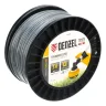 Леска для триммера двухкомпонентная квадрат, 3,0мм х 111м, на DIN катушке EXTRA CORD// Denzel 96820 купить в Надыме