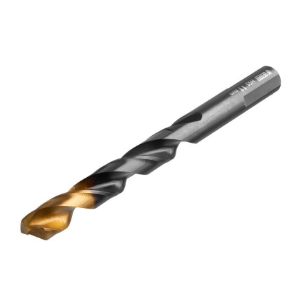 Сверло по металлу, 11 мм, HSS-Tin, Golden Tip, 6 шт. Denzel 717223 купить в Надыме