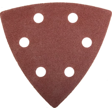 Треугольник шлифовальный ЗУБР "МАСТЕР" универсальный на велкро основе, 6 отверстий, Р120, 93х93х93мм, 5шт 35583-120 купить в Надыме