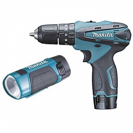 Дрель-шуруповерт аккумуляторная Makita НР330DWLE ударный купить в Надыме