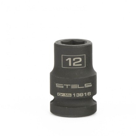 Головка ударная шестигранная 12 мм 1/2&quot; CrMo  Stels 13916 купить в Надыме