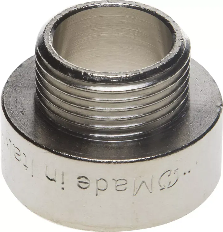Переходник GENERAL FITTINGS удлиненный цилиндрический, никелированная латунь, 1" х 3/4" 51083-1-3/4 купить в Надыме