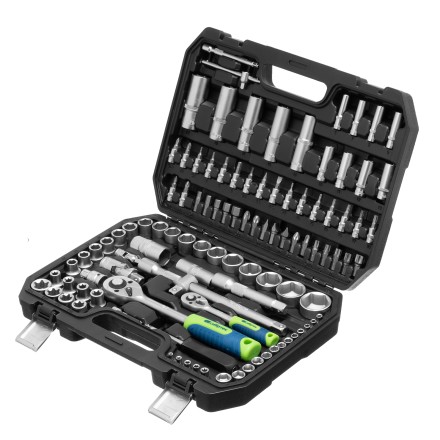 Набор инструментов Сибртех 13389, 1/2&quot;, 1/4&quot;, 108 предметов купить в Надыме