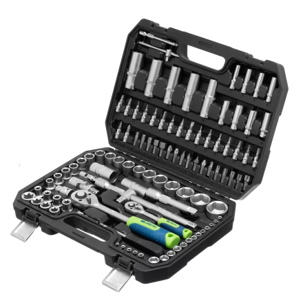 Набор инструментов Сибртех 13389, 1/2", 1/4", 108 предметов купить в Надыме