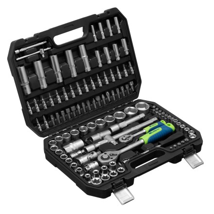 Набор инструментов Сибртех 13389, 1/2&quot;, 1/4&quot;, 108 предметов купить в Надыме