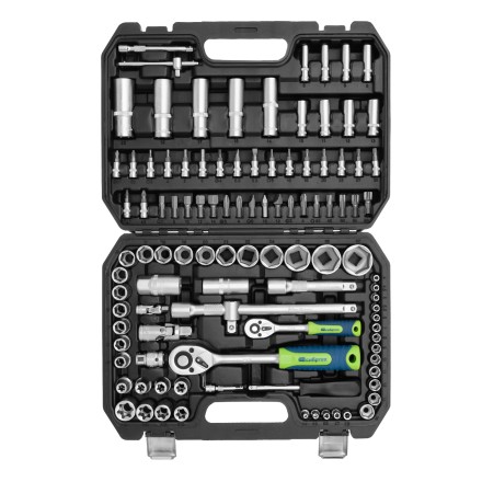 Набор инструментов Сибртех 13389, 1/2&quot;, 1/4&quot;, 108 предметов купить в Надыме