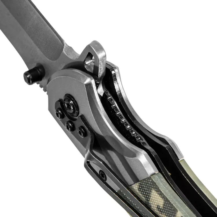 Нож складной Denzel, многоцелевой, системы Liner-Lock, с накладкой G10 на классической рукоятке, 79207 купить в Надыме