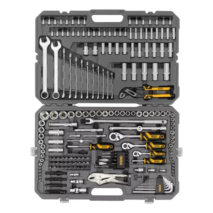 Набор инструментов Denzel 15808, 1/2", 3/8", 1/4", CrV, S2, пластиковый кейс, 232 предмета купить в Надыме