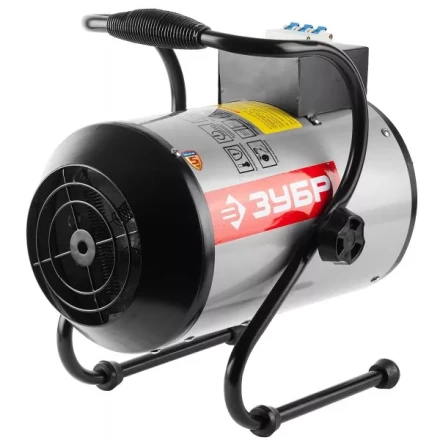 Пушка ЗУБР "ЭКСПЕРТ" тепловая, электрическая, встроенный автомат, с подставкой, 220В, 3/1,5 кВт ЗТПЭ-3.0-НА купить в Надыме