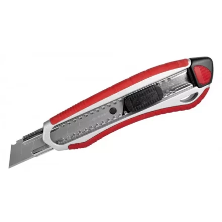 Нож ЗУБР "ЭКСПЕРТ" с сегментированным лезвием 18 мм, металлический корпус, автоматический фиксатор лезвия 09177_z01 купить в Надыме