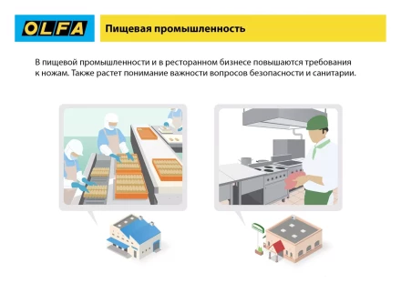 Нож OLFA, безопасный с трапециевидным лезвием OL-SK-12 купить в Надыме