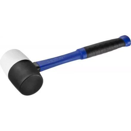 Киянка ЗУБР "ПРОФЕССИОНАЛ" резиновая черно-белая, с фиберглассовой ручкой, 680г 20532-680 купить в Надыме