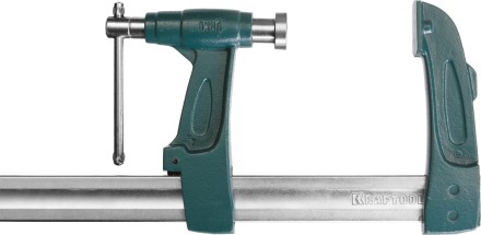 Струбцина KRAFTOOL тип &quot;F&quot;, с мультипликаторной прижимной втулкой, 125х600 мм 32013-125-600 купить в Надыме