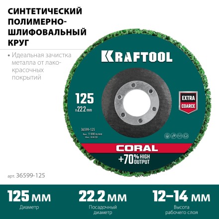 Круги полимерно-шлифовальные синтетические 36599-125 купить в Надыме