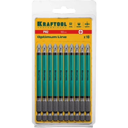 Биты KRAFTOOL OPTIMUM PH 26122-2-100-10 купить в Надыме