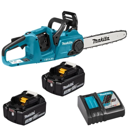 Пила цепная аккум. LXT Makita DUC353RF2, 14&quot;/35см, 3/8&quot;, (2xBL1830B, DC18RC) купить в Надыме