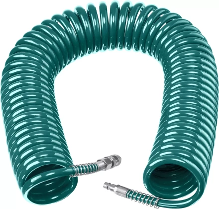 Воздушный спиральный шланг KRAFTOOL с фитингами рапид 8х12 мм 06590-20 купить в Надыме