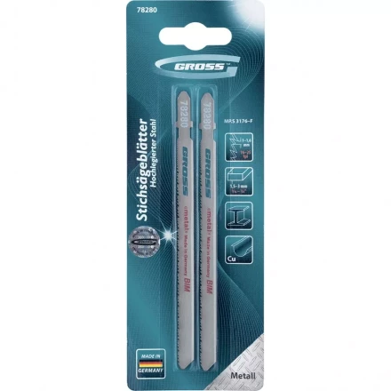 Полотна для электролобзика по металлу 2 шт 3176 GROSS 78280 купить в Надыме