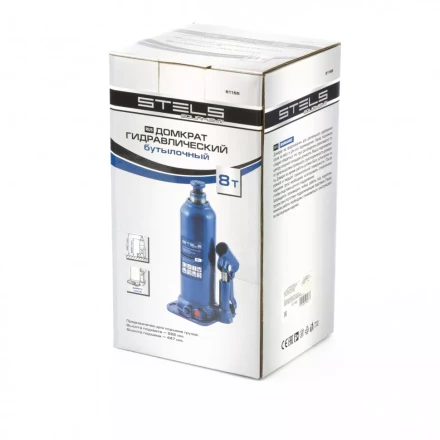 Домкрат гидравлический бутылочный 8 т h подъема 222-447 мм Stels 51165 купить в Надыме