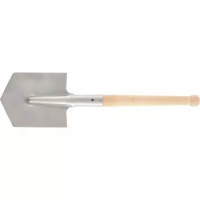 Лопата саперная из нержавеющей стали деревянный черенок СИБРТЕХ 61439