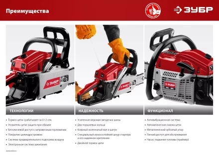 Бензопила ПБЦ-М62-50 серия МАСТЕР купить в Надыме