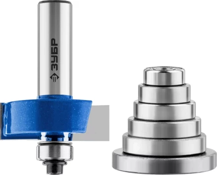 Фрезы четвертные фальцевые в наборе с подшипниками серия ПРОФЕССИОНАЛ купить в Надыме