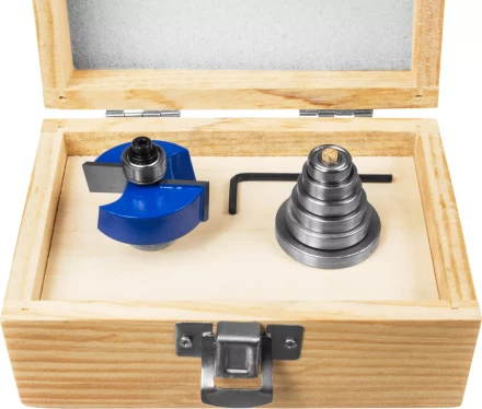 Фрезы четвертные фальцевые в наборе с подшипниками серия ПРОФЕССИОНАЛ купить в Надыме