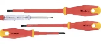 Набор диэлектрических отверток до 1000В тестер CrV двухкомпонентные рукоятки Сибртех 12937 купить в Надыме