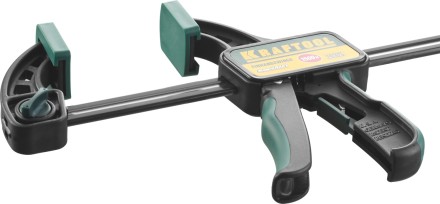 Струбцина &quot;EcoKraft&quot; ручная пистолетная, KRAFTOOL 32226-60, пластиковый корпус, 600/800мм, 150кгс 32226-60 купить в Надыме