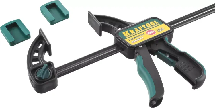 Струбцина "EcoKraft" ручная пистолетная, KRAFTOOL 32226-60, пластиковый корпус, 600/800мм, 150кгс 32226-60 купить в Надыме