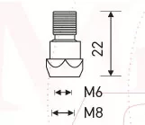 Держатель наконечника M6 22mm (26KD) MD0061-00 Ref Aurora купить в Надыме